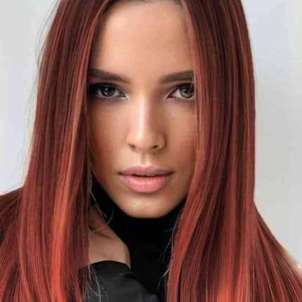 13*2" Full-Machine Wigs Synthetic Mid-Length Straight 27"