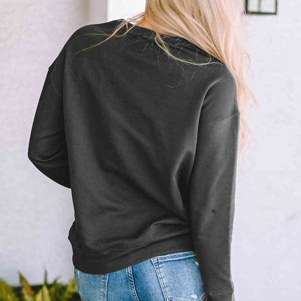 COOL MOM CLUB Round Neck Short Sleeve Sweatshirt