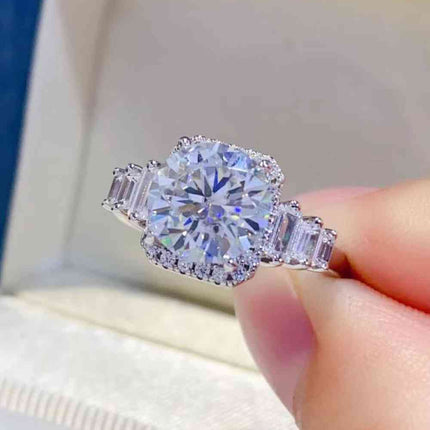 3 Carat Moissanite 925 Sterling Silver Ring