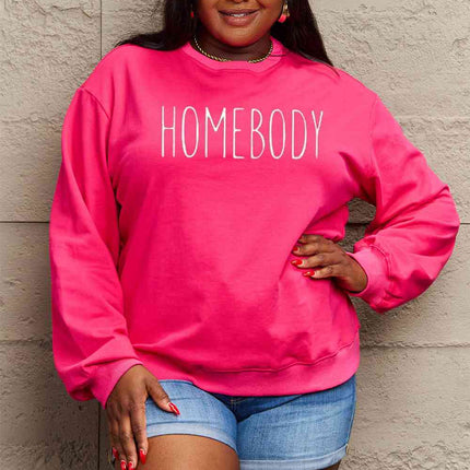 Simply Love Full Size HOMEBODY Graphic Sweatshirt