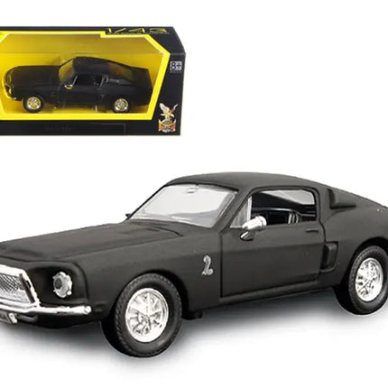 1968 Ford Mustang Shelby GT500 KR Matt Black 1/43 Diecast Model Car by Road Signature