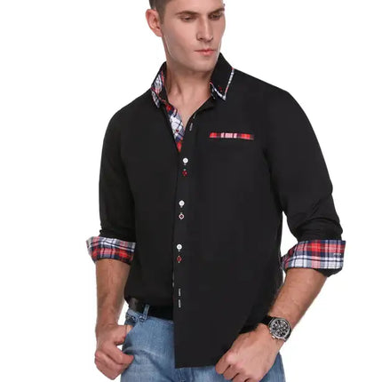 Men's Plaid Long Sleeve Shirt