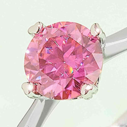 1 Carat Moissanite 925 Sterling Silver Solitaire Ring