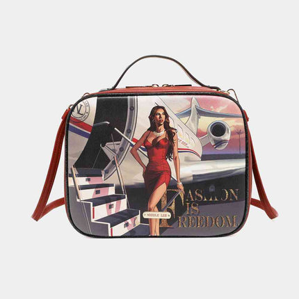 Nicole Lee USA Printed Handbag with Three Pouches - Vickie Lynn's