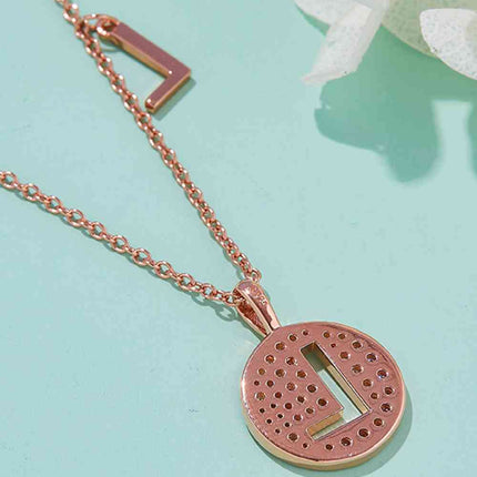 Adored Moissanite K to T Pendant Necklace