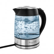 MegaChef 1.8Lt. Glass Body and Stainless Steel Electric Tea Kettle