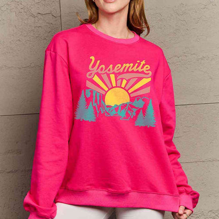 Simply Love Simply Love Full Size YOSEMITE Graphic Sweatshirt