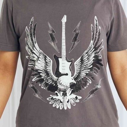 mineB Full Size Eagle Graphic Tee Shirt