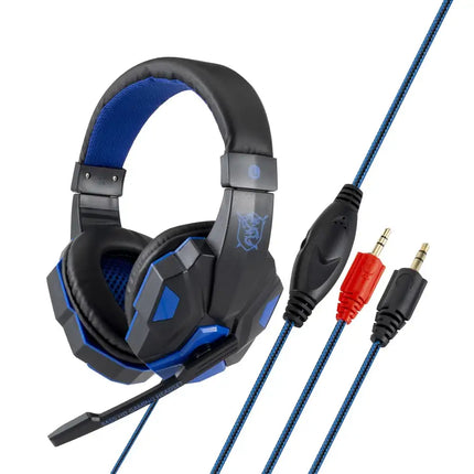 Color: Black blue No light - headphones