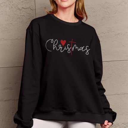 Simply Love Full Size CHRISTMAS Long Sleeve Sweatshirt