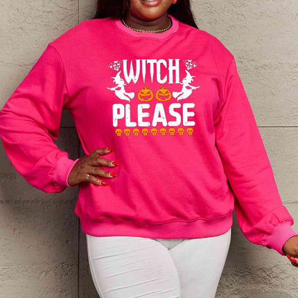 Simply Love Full Size WITCH PLEASE Graphic Sweatshirt