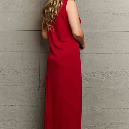 Plus Size Scoop Neck Maxi Tank Dress - Vickie Lynn's