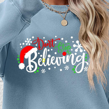 Letter Graphic Long Sleeve Sweatshirt