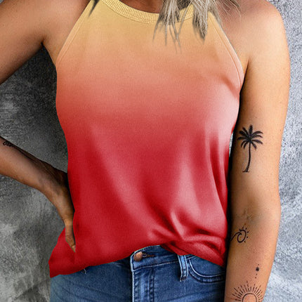 Gradient Grecian Neck Tank