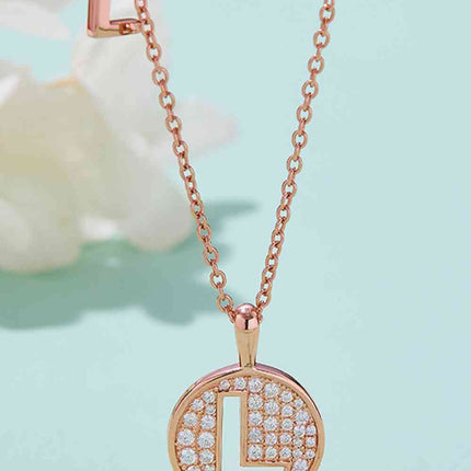 Adored Moissanite K to T Pendant Necklace