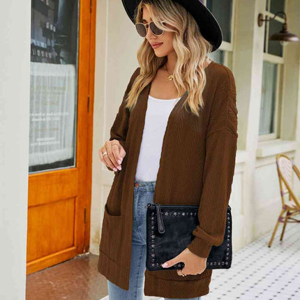Long Sleeve Pocketed Cardigan