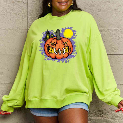 Simply Love Full Size Graphic Round Neck Sweatshirt