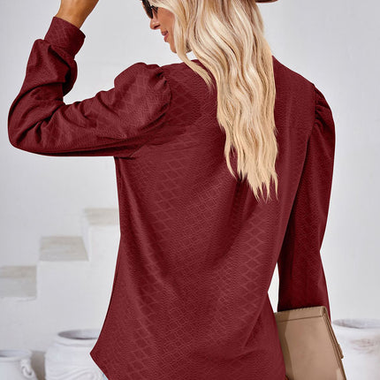 Notched Long Sleeve T-Shirt