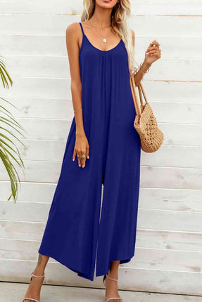 Spaghetti Strap Scoop Neck Jumpsuit