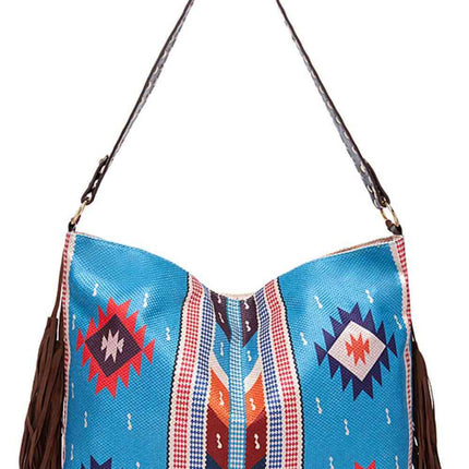 Geometric Canvas Tote Bag