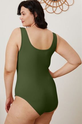 Basic Bae Full Size Square Neck Sleeveless Bodysuit - Vickie Lynn's