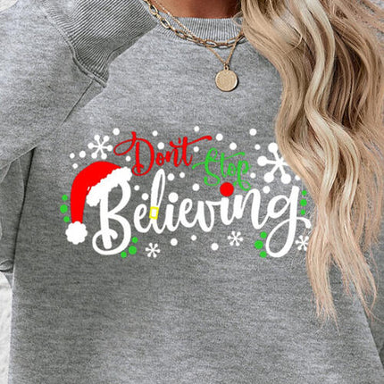 Letter Graphic Long Sleeve Sweatshirt