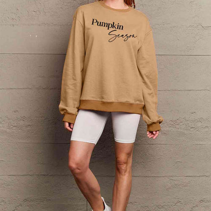 Simply Love Full Size PUMPKIN SEASON Graphic Sweatshirt