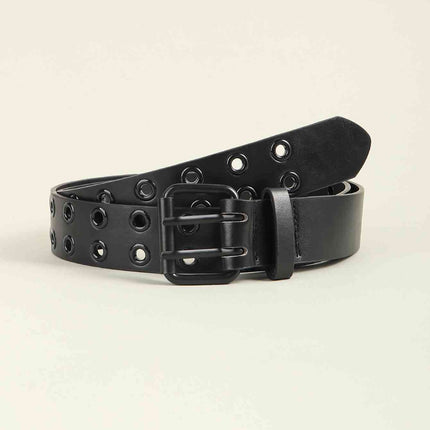 Grommet PU Leather Belt
