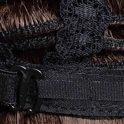 Full Machine Short Wave Bobo Wigs in Brown 10''