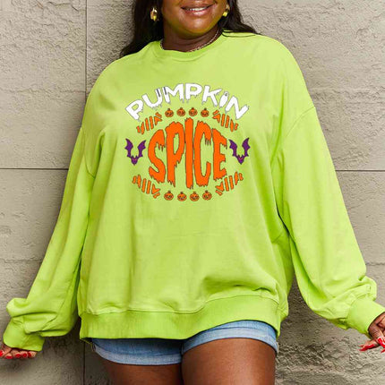 Simply Love Full Size PUMPKIN SPICE Graphic Sweatshirt