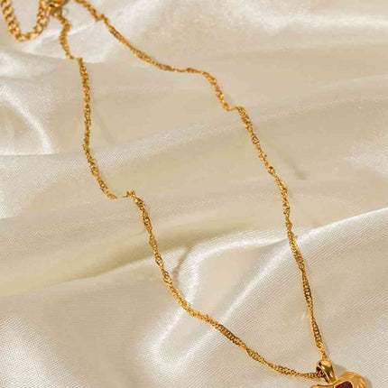 Heart Pendant Stainless Steel Necklace