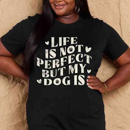 Simply Love Full Size Dog Slogan Graphic Cotton T-Shirt