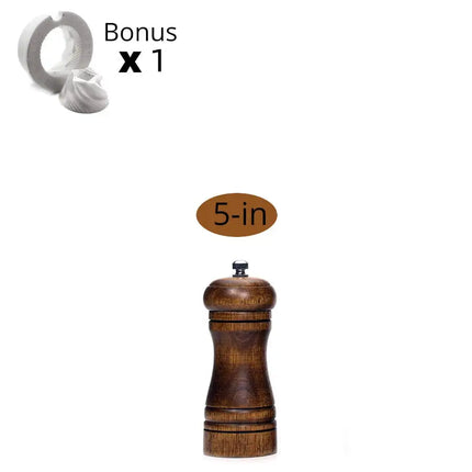 Salt and Pepper Mills, Solid Wood Pepper Mill