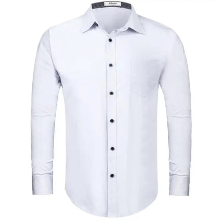 Men's Fashion Casual Business Long Sleeve Shirts