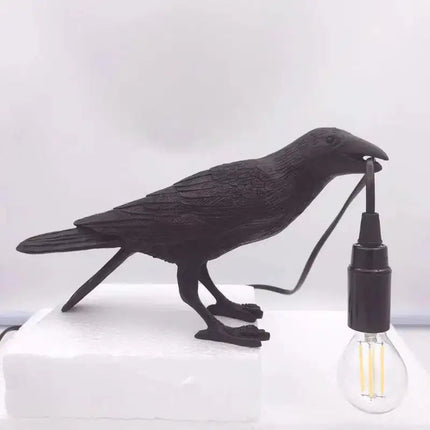 The Gothic Crow Lamp