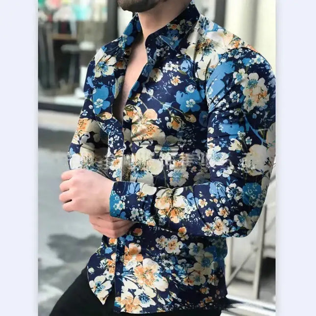 Camisa de vestir casual para hombre Camisas con botones Camisa de trabajo de manga larga Tops con cuello extendido 