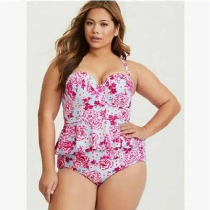 Split Large Size Bikini Swimsuit