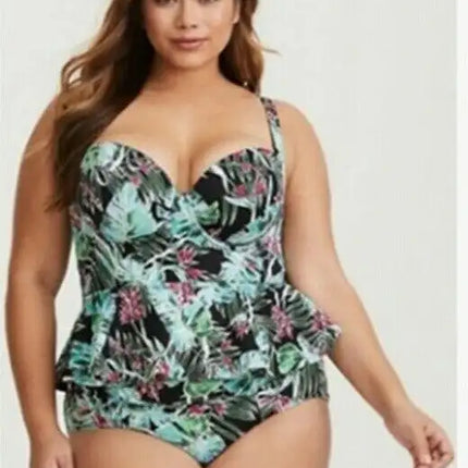 Split Large Size Bikini Swimsuit