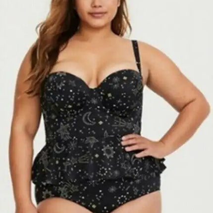 Split Large Size Bikini Swimsuit