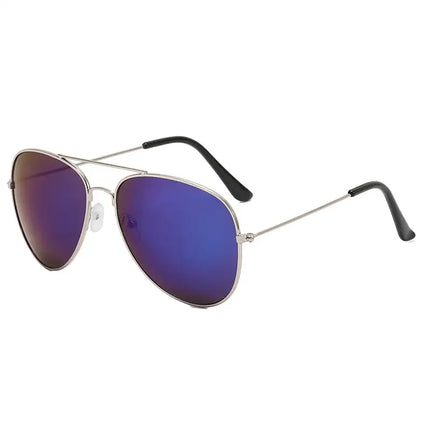 Gradient Color Oval Full Frame Sunglasses - Aviator Style