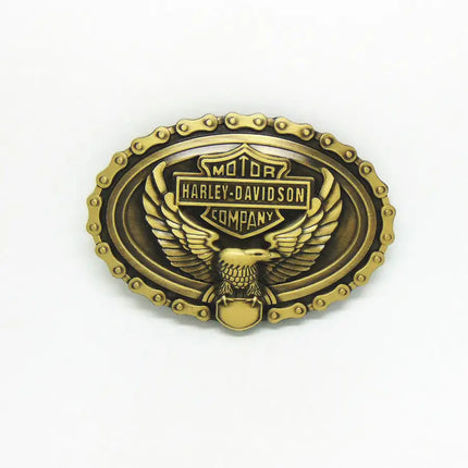 Harley Davidson Golden Eagle Belt Buckle