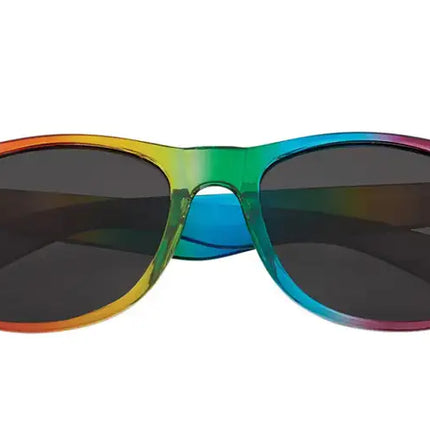 Gafas de sol retro para mujer con montura completa y cuadradas de PC con arcoíris 