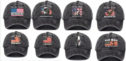 Simple Style Letter American Flag Curved Eaves Baseball Cap