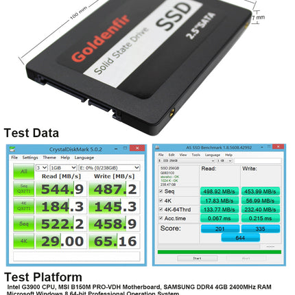 SATA3.0 SSD Internal Solid State Hard Disk Drive for Laptop Desktop 128GB