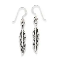 Sterling Silver Small Feather Earring