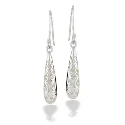 Filigree Drop Earring - vickiescloset