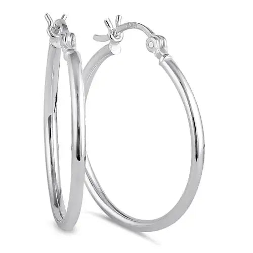 2.0MM x 30MM Hoop Earrings