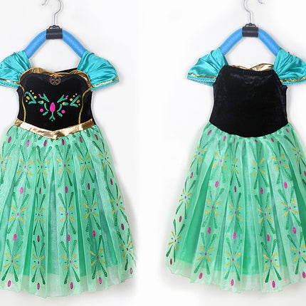 Latest Frozen Dress Children Party Clothings Halloween Costume