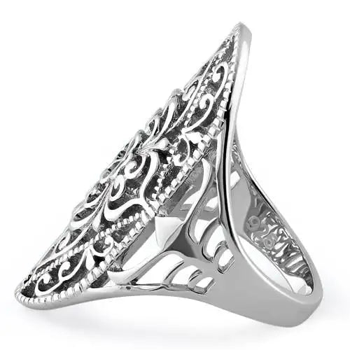 Intricate Hearts &amp; Vines Ring