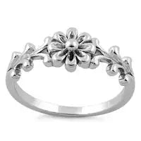 STERLING SILVER Flower Ring